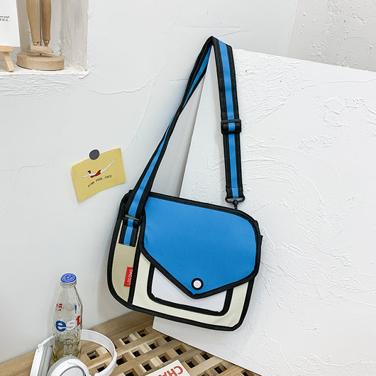 Bolsa Bandolera Unihombro Diseño Geométrico Minimalista