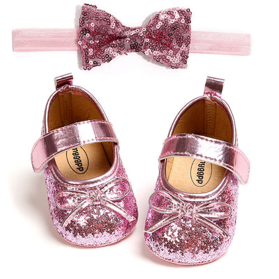 Zapatos Blandos para Bebé con Cinta Diadema - Suela Antideslizante - Image 3
