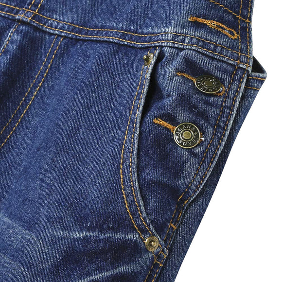 Overol Denim Rasgado con Estilo Urbano