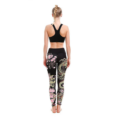 Leggings de Yoga y Running con Estampado Explosivo - Image 2