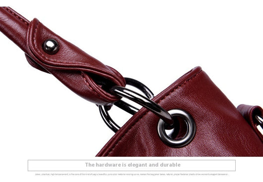 Bolso Bandolera de Cuero PU con Detalles de Costura y Borlas para Mujer - Image 12