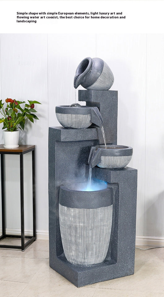 Fuente de Agua Decorativa con Humidificador para Sala de Estar - Image 30