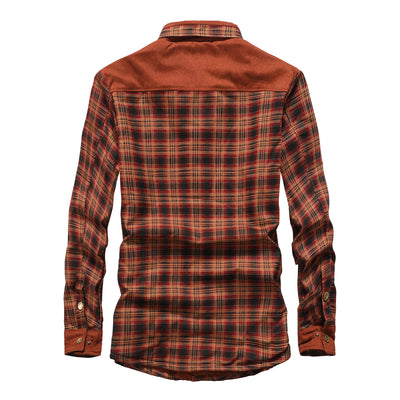 Camisa Casual Holgada de Manga Larga Gruesa y Abrigadora - Image 5