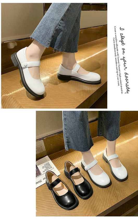 Zapatos Mary Jane Planos Estilo Universitario para Mujer - Image 14