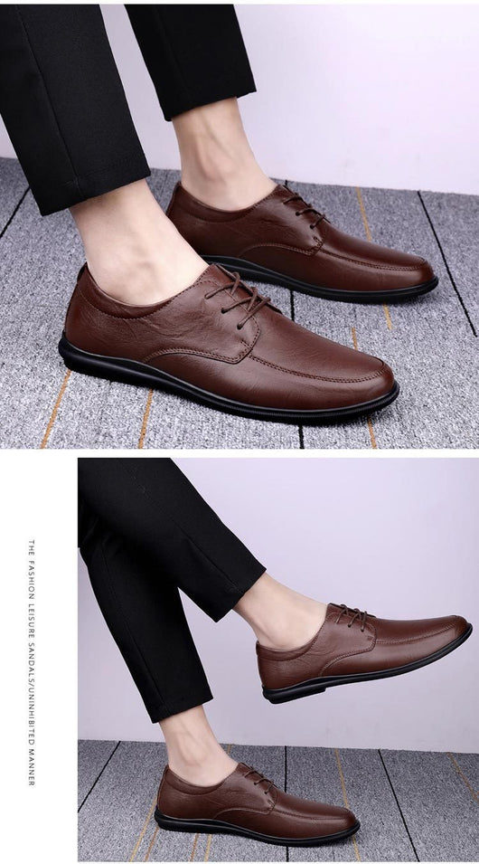 Zapatos Casuales de Cuero para Hombre con Suela Suave - Image 16