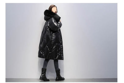 Chaqueta Acolchada Oversized con Capucha y Cuello de Piel - Tallas Grandes - Image 13