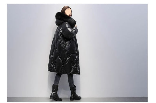 Chaqueta Acolchada Oversized con Capucha y Cuello de Piel - Tallas Grandes - Image 13