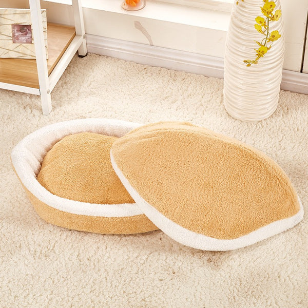 Nido Desmontable para Gatos y Perros - Cama Hamburguesa Acogedora