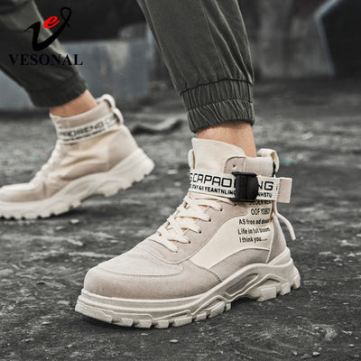 Botas Martin de caña alta con cordones - Sneakers versátiles - Image 4