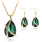 Conjunto de Joyería Elegante: Collar, Aretes y Colgante de Cristal Nostálgico