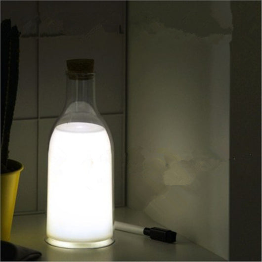 Lámpara Nocturna LED Recargable USB - Biberón Luminoso para Bebés - Image 3