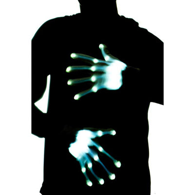 Par de Guantes Esqueleto LED Brillantes - Accesorios Chic para Halloween y Navidad - Image 8