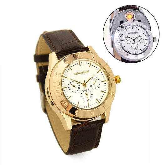 Reloj de Cuarzo con Encendedor USB