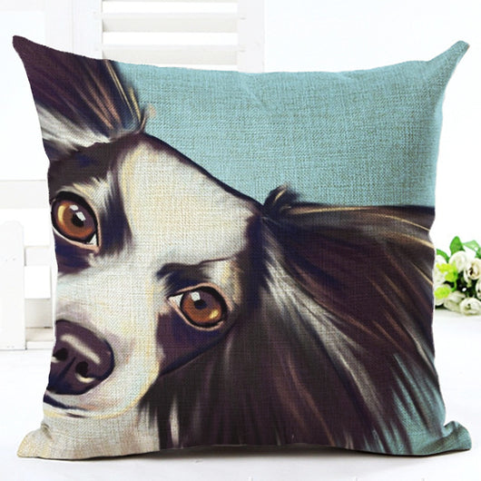 Funda de almohada estampada de algodón y lino - Image 7
