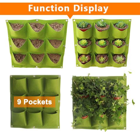 Bolsa de Cultivo Vertical para Pared - Jardín Colgante Multibolsillo para Huerto Urbano - Image 4