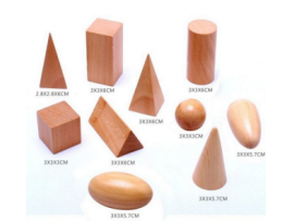 Kit Montessori de Formas Geométricas 3D - Bolsa Sensorial para Educación Temprana