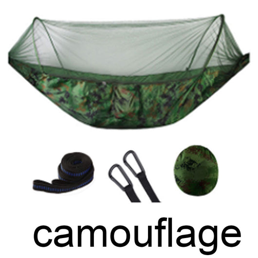 Hamaca Portátil Doble con Mosquitero para Camping y Aventuras - Image 11