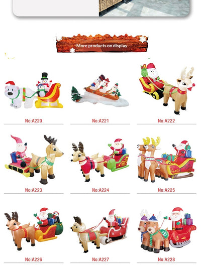 Adorno Navideño Inflable de 2.1m - Decoración Gigante para Exterior - Image 8