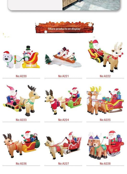 Adorno Navideño Inflable de 2.1m - Decoración Gigante para Exterior - Image 8