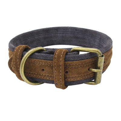 Collar para Mascota de Cuero Nobuk con Doble Contraste de Color - Image 7