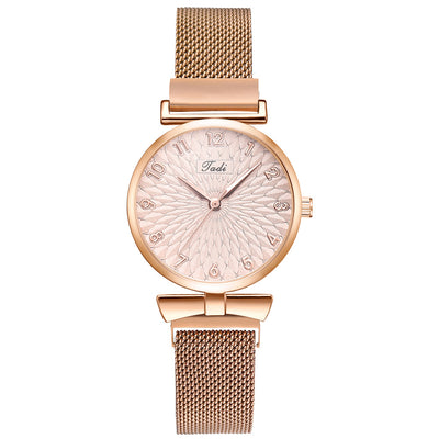 Reloj de Pulsera Dama con Malla Elegante y Movimiento de Cuarzo - Image 12