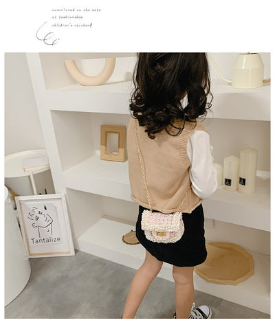 Bolso Crossbody Infantil con Cadena Diamantada - Image 11