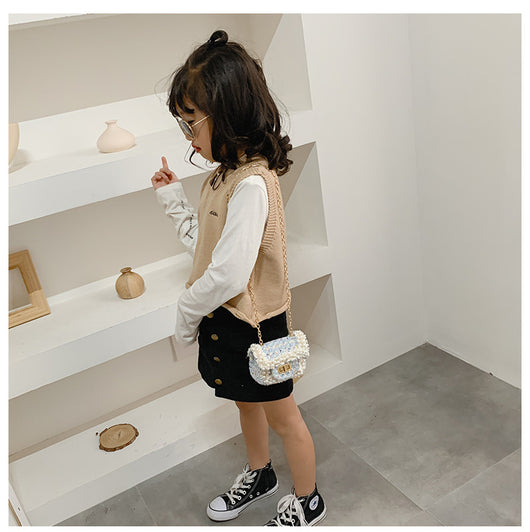 Bolso Crossbody Infantil con Cadena Diamantada - Image 15
