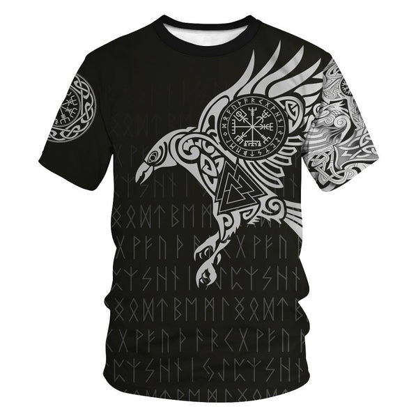 Playera Casual Harajuku Estampada Vintage para Hombre