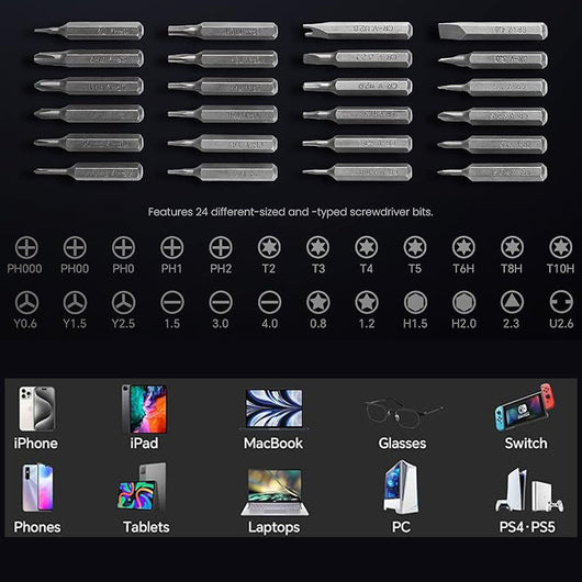 Juego de Destornillador de Precisión 25 en 1 - Herramientas Portátiles para Reparaciones del Hogar - Image 4