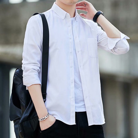 Camisa Casual Slim Fit de Tela Oxford para Hombre - Image 4
