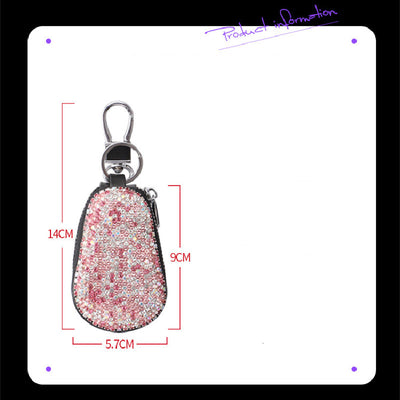Funda para Llaves de Auto en Cuero con Detalles de Strass - Image 3