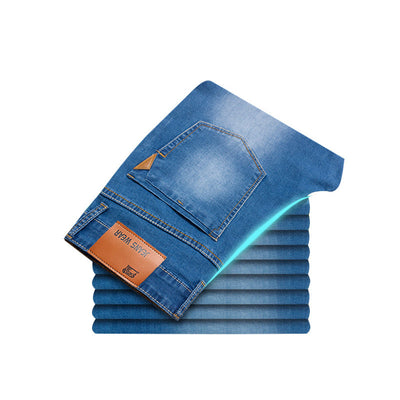 Pantalones Vaqueros Elásticos Rectos para Hombre - Image 7