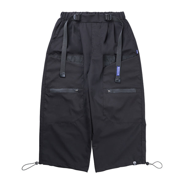 Pantalones Cropped de Pierna Ancha con Costuras Decorativas - Image 11
