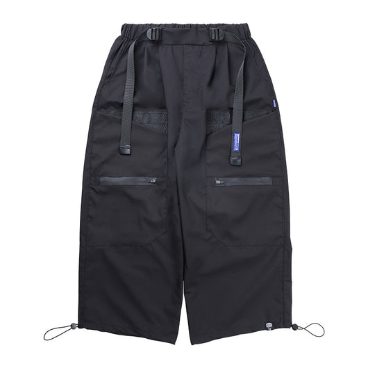 Pantalones Cropped de Pierna Ancha con Costuras Decorativas - Image 11