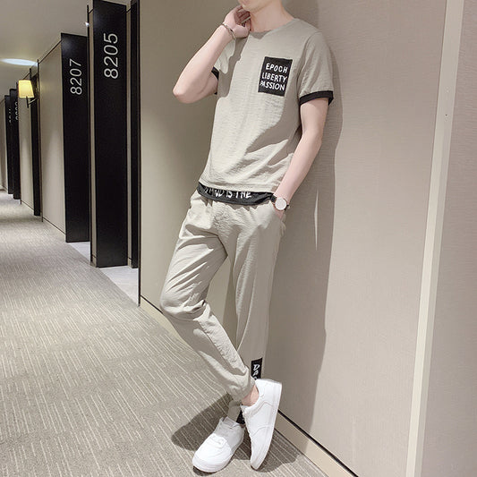 Conjunto Deportivo de Verano para Hombre - Camiseta Ice Silk y Shorts Trend - Image 2