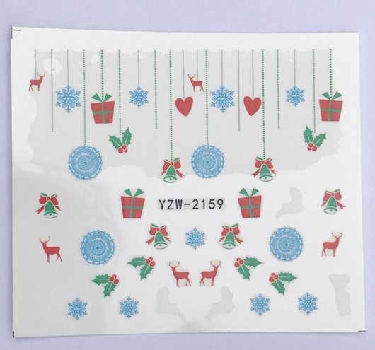 Calcomanías Navideñas para Uñas - Pegatinas de Transferencia Agua Full Cover - Image 10