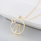 Hollow Cat Necklace Double Cat