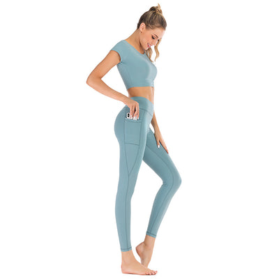 Conjunto de Ropa Yoga con Bolsillos para Mujer - Image 15
