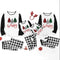 Conjunto Familiar a Juego con Cuello Redondo y Estampado Coordinado