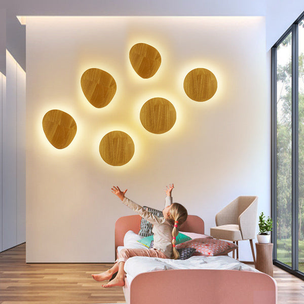 Lámpara de Pared Artesanal en Madera