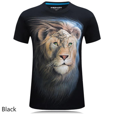 Playera Casual Estampado Animal 3D Personalizada Talla Grande Hombre - Image 5