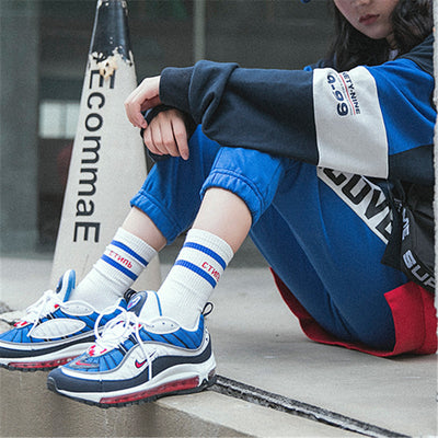 Calcetines Casuales con Rayas Letras - Estilo Urbano Cómodo - Image 3