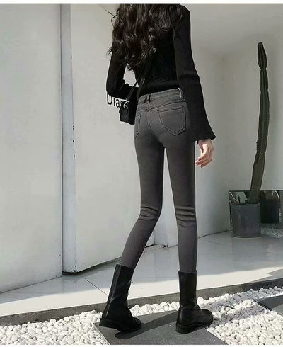 Pantalones vaqueros gruesos para mujer - Image 3