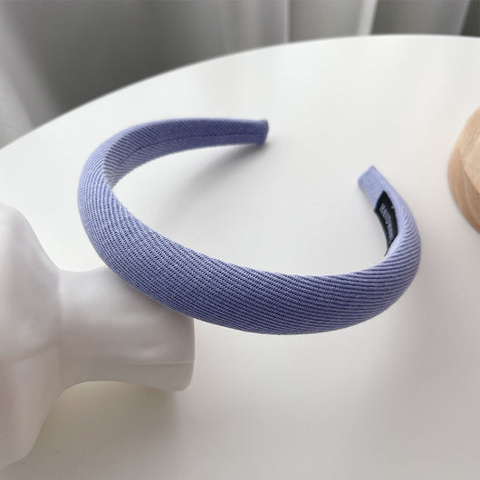 Diadema Retro de Satén con Esponja - Accesorio para Cabello Francés de Ancho Generoso - Image 52