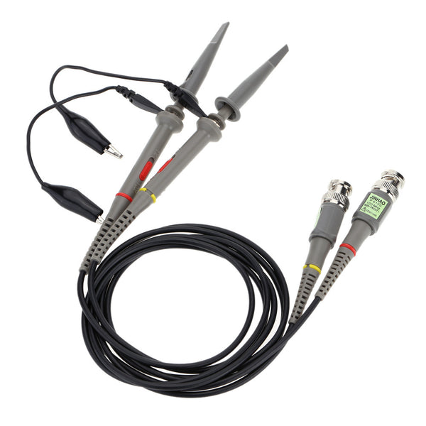 Juego de 2 Puntas de Prueba para Osciloscopio 1X 10X 100MHz con Pinzas Cocodrilo