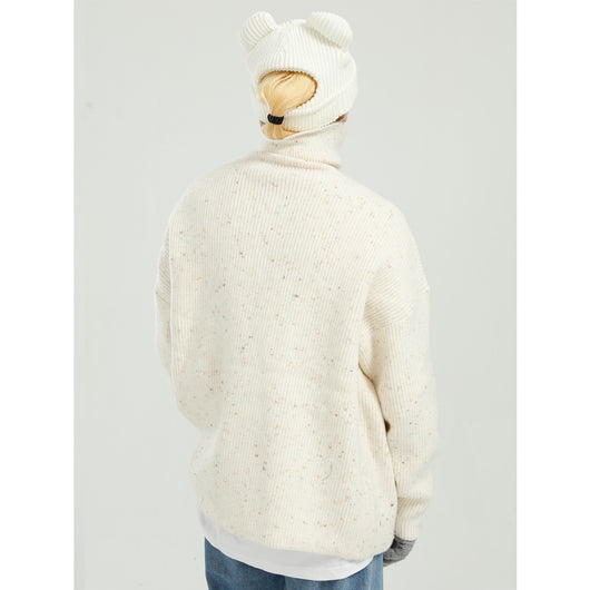 Suéter de Punto con Cierre y Solapa para Hombre - Otoño e Invierno - Image 4