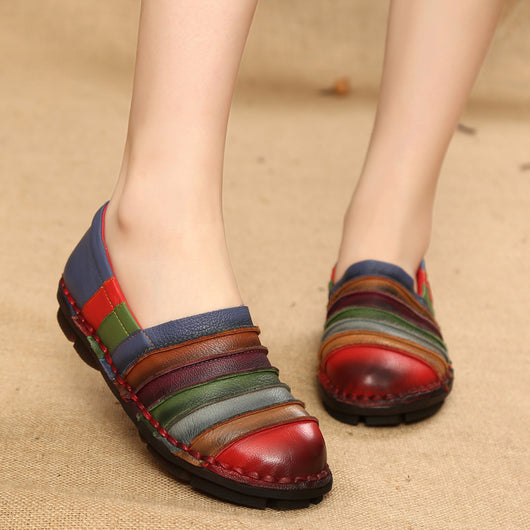 Zapatos de Cuero para Mujer con Suela Suave y Costura Artesanal - Image 3