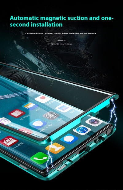 Funda Protectora Doble Cristal para Samsung S22 Ultra, S22+ y S21 con Marco Metálico - Image 13