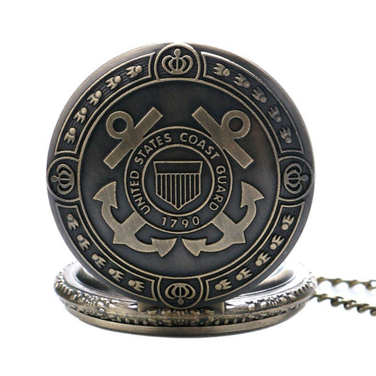 Reloj de Bolsillo Bronce Guardia Costera 1790 - Regalo Vintage para Hombre y Mujer - Image 5