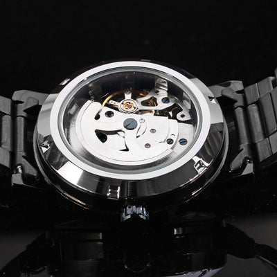 Reloj Mecánico Winner con Esfera Transparente y Correa de Acero - Image 15